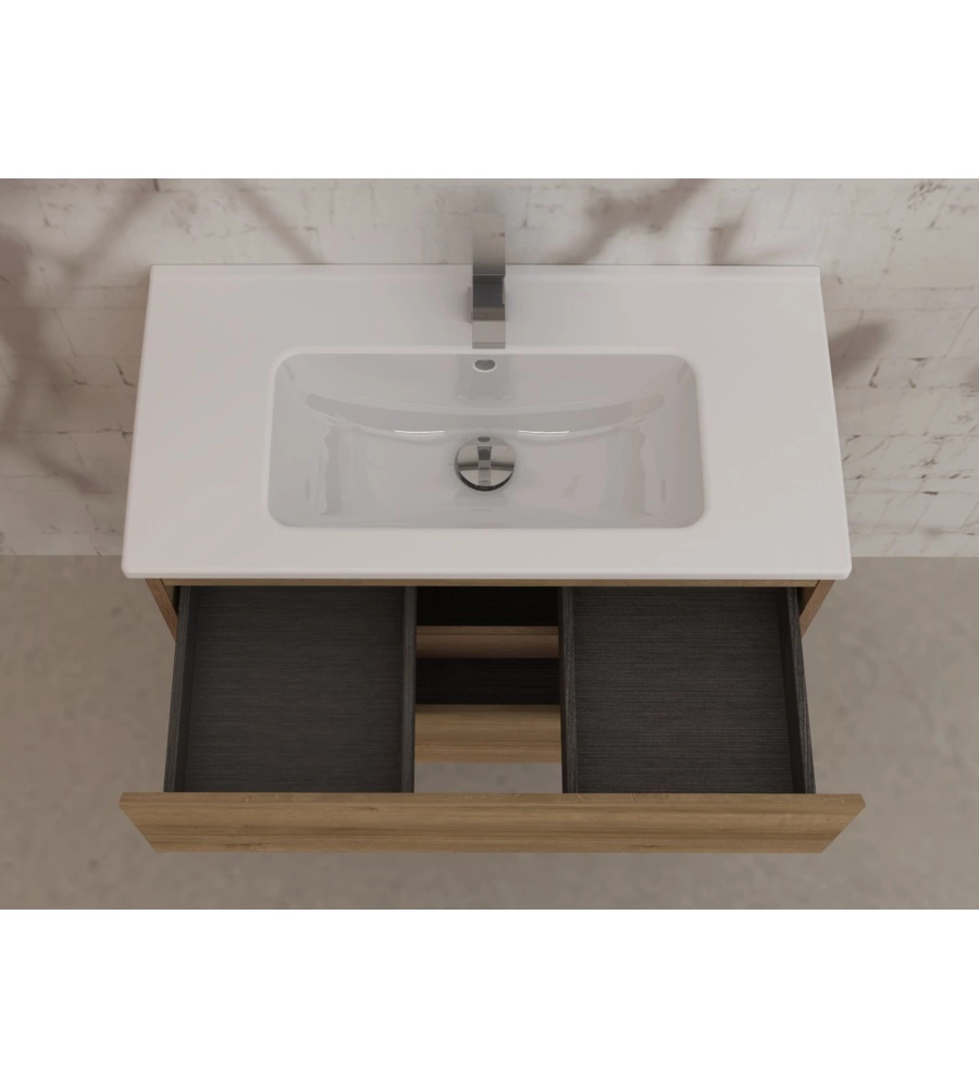 MOBILE BAGNO "LEONARDO" ROVERE, 80 CM